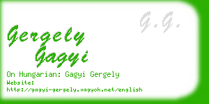 gergely gagyi business card